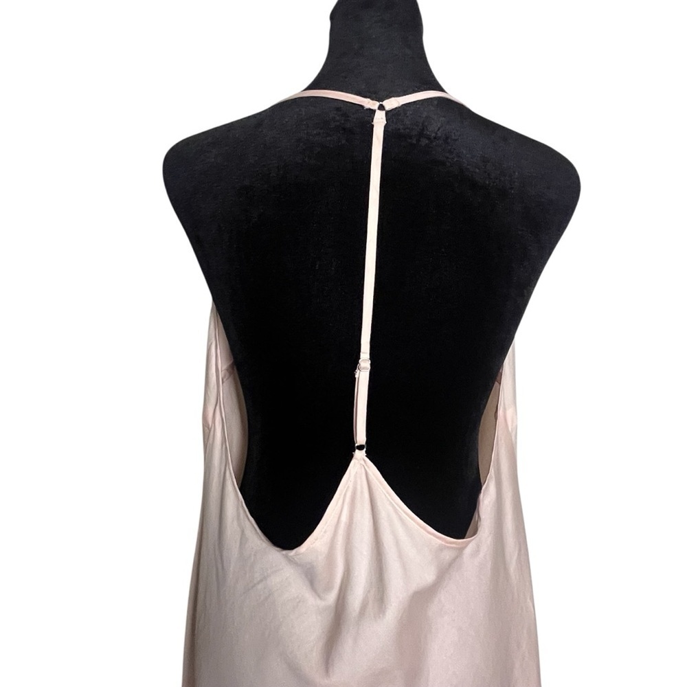 NWT Everyday Ritual Sloan T-Back Nightgown - Champagne Cotton Sateen — Large - Picture 9 of 13